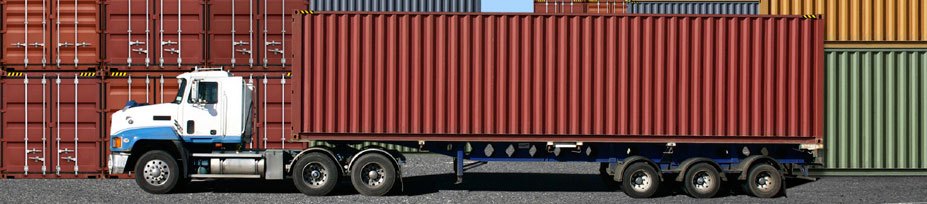 Container haulage leaving an NADC Group facility
